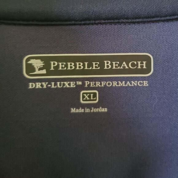Pebble Beach Mens Dry-Luxe Performance Quarter Zip Golf Pullover Size XL Camo - Picture 2 of 8